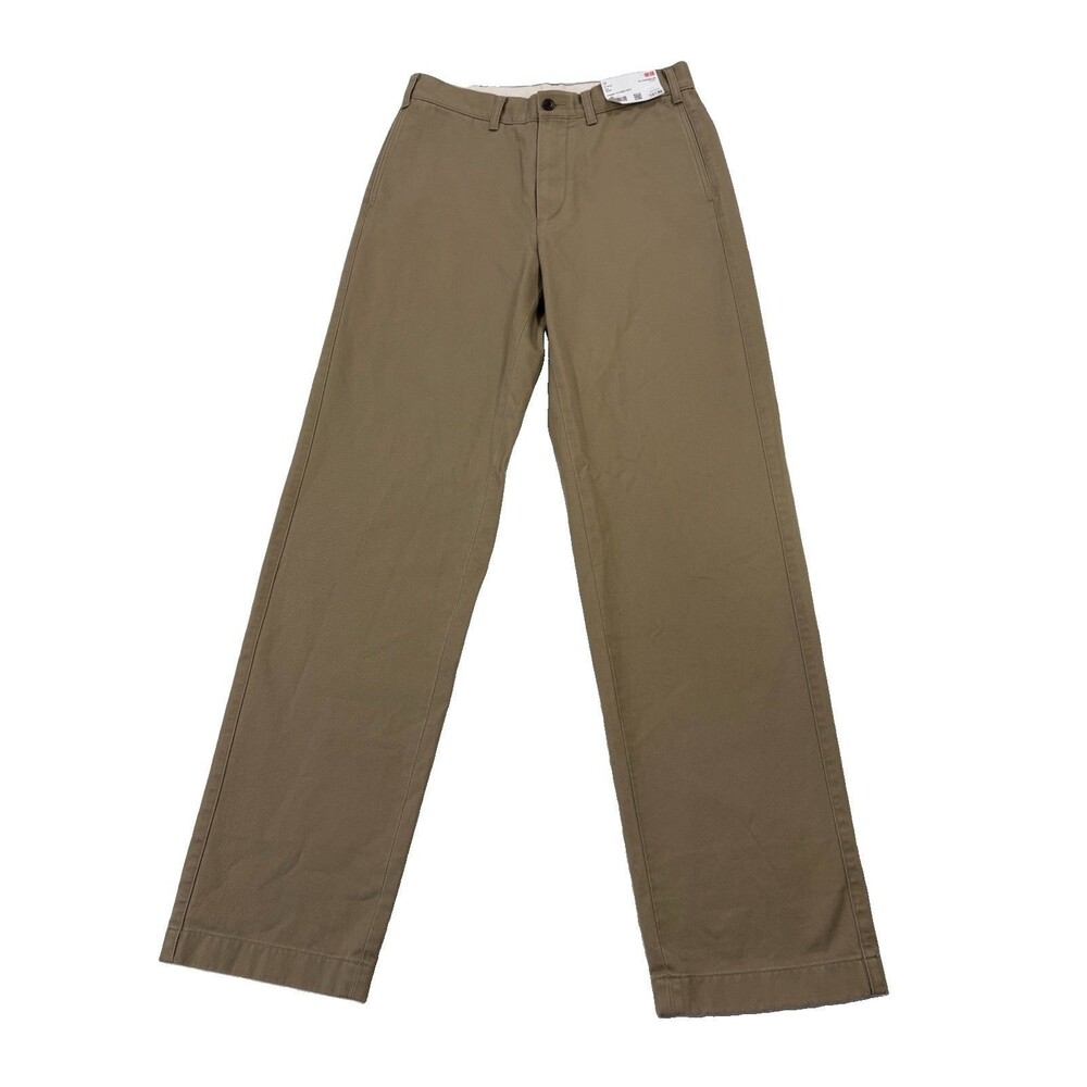 Uniqlo Men's Straight Fit Chino Pants Khaki Brown Size 31 NWT